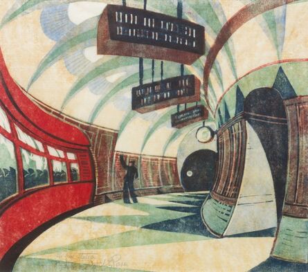 Cyril Power, ‘The Tube Station’, 1932