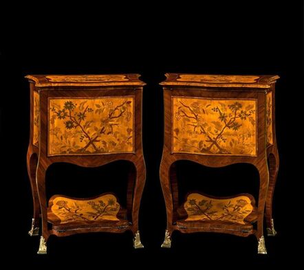 Andrea Mimmi, ‘Pair of bedside tables with kneeler’, 1765