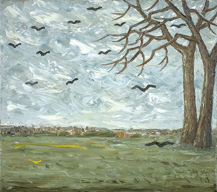 Peter Booth, ‘Painting (landscape, trees on right)’, 2010