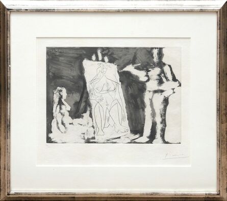 Pablo Picasso, ‘Peintre et sa toile, avec un Modèle’, 1965