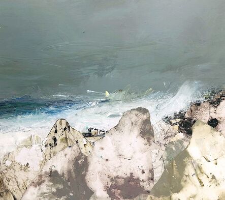 Chris Bushe (b.1958), ‘Spring Tide and Pale Rocks, Islay’