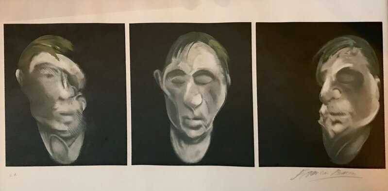 Francis Bacon, ‘Triptych : "Three Studies for a Selfportrait"’, 1980, Print, Lithograph on Art Paper, AYNAC Gallery