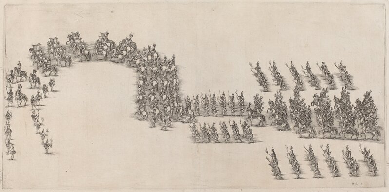 Stefano Della Bella, ‘A Procession of Sixty Cavaliers and Torch Bearers’, 1652, Print, Etching on laid paper, National Gallery of Art, Washington, D.C.