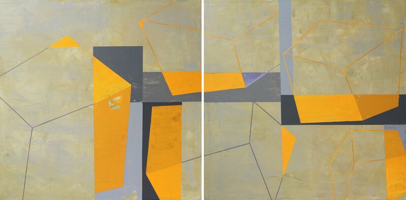 Heny Steinberg, ‘Yellow Sky (Diptych)’, 2016, Painting, Acrylic on Canvas, Artspace Warehouse