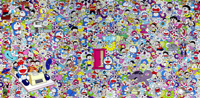 Takashi Murakami, ‘Doraemon - Wouldn’t it Be Nice if We Could Do Such a Thing - Lithograph’, 2020, Print, Offset Lithograph, Kumi Contemporary / Verso Contemporary