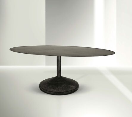 Franco Albini, ‘a large oval table with a lacquered iron structure and a coated iron top’, 1956
