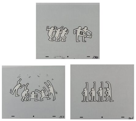 After Keith Haring, ‘Sesame Street Breakdancers (White)’, 1987