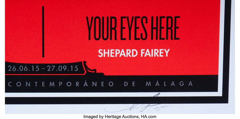 Shepard Fairey, ‘"Wasted Youth/Your Eyes Here" (CAC Malaga Edition)’, 2015, Print, Screenprint in colors on paper, Heritage Auctions