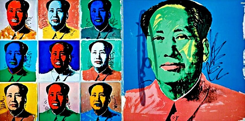 Andy Warhol, ‘Chairman Mao (Mao Tse-Tung Promotional Card for Leo Castelli Gallery) Hand Signed by Warhol’, 1972, Ephemera or Merchandise, Silkscreen on card with text verso. hand signed by andy warhol. framed., Alpha 137 Gallery Gallery Auction
