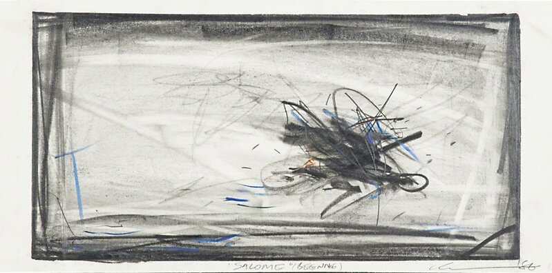 Robert Wilson (b. 1941), ‘Salome (Beginning)’, 1986, Drawing, Collage or other Work on Paper, Graphite and colored crayon on paper (framed), Rago/Wright/LAMA/Toomey & Co.