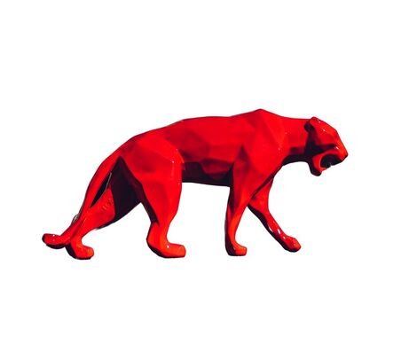 Richard Orlinski, ‘Wild Panther - Red’, 2023