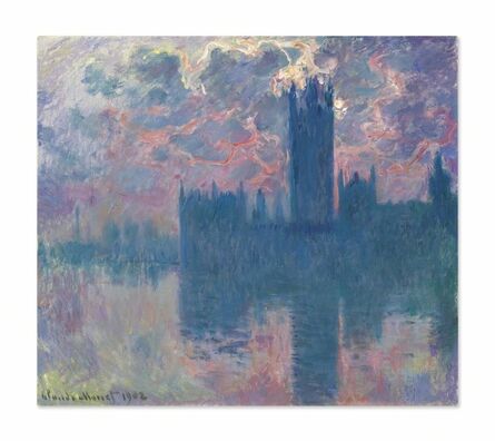 Claude Monet, ‘Le Parlement, soleil couchant (The Houses of Parliament, at Sunset)’, 1900-1901