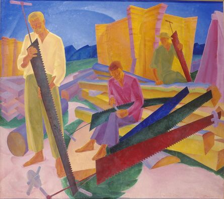 Alexander Bogomazov, ‘Levelling Saws’, 1927