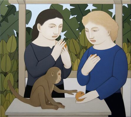 Andrew Stevovich, ‘Two Women Feeding a Monkey’, 2018