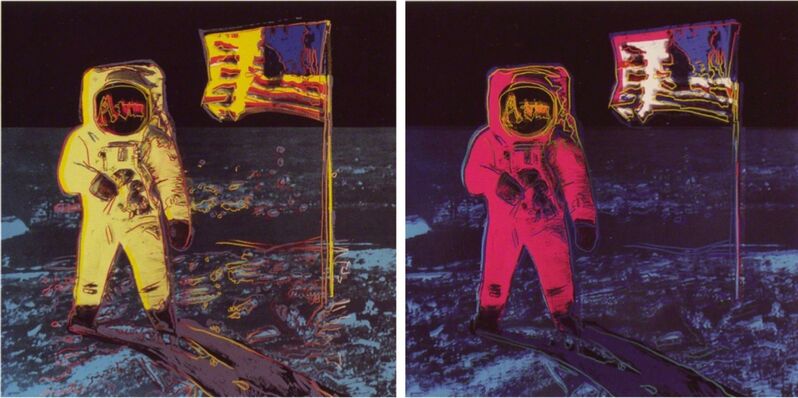Andy Warhol, ‘Moonwalk’, 1987, Print, Portfolio of two screenprints on Lenox Museum Board, Coskun Fine Art