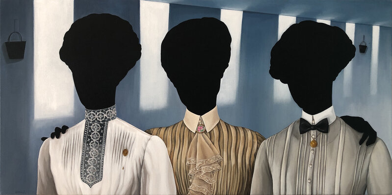 Maremi Andreozzi, ‘Shirtwaists’, 2021, Painting, Acrylic on Canvas, Adah Rose Gallery