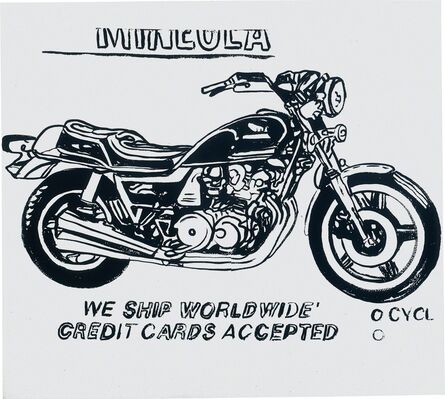 Andy Warhol, ‘Mineola Motorcycle (positive)’, 1985-86