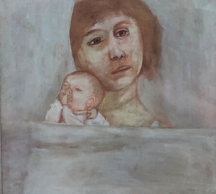 Derrick Greaves, ‘Mother and Baby (Julia)’, 1958