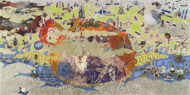 Masatake Kozaki, ‘TOUGEN Space’, 2014, Painting, Panels, hemp paper, mineral pigment, Art Front Gallery