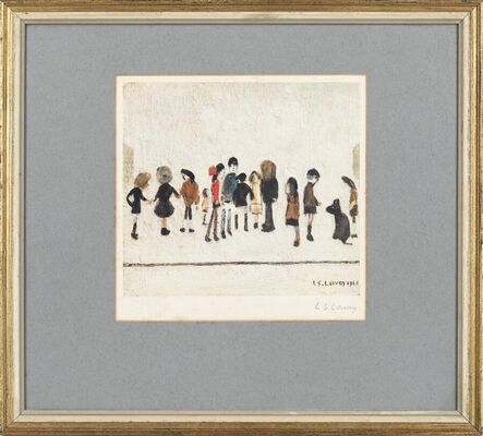 Laurence Stephen Lowry, ‘Group of Children’, ca. 1973