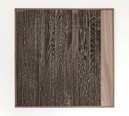 Analía Saban, ‘Wooden Floor on Wood (Vertical)’, 2017
