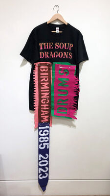 Ross Sinclair RSA, ‘The Drummers Arms (Part One, Autumn Tour 2023) 2 – Birmingham Drums (T Shirt Paintings Series 1993 –)’, 2023