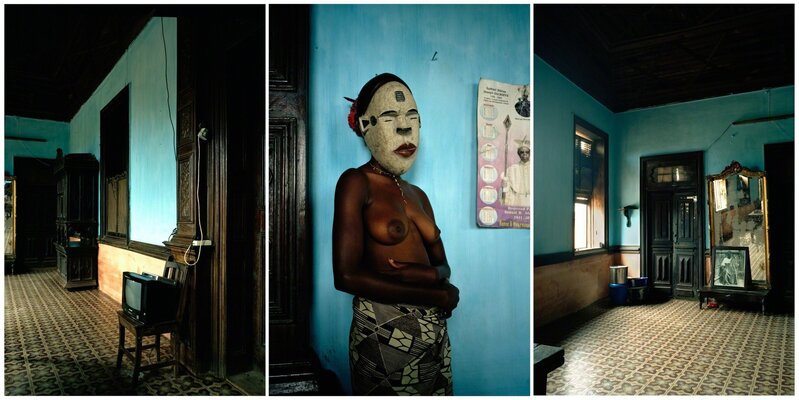 Leonce Raphael Agbodjelou, ‘Untitled triptych (Demoiselles de Porto-Novo series)’, 2012, Photography, C - print, Larkin Durey