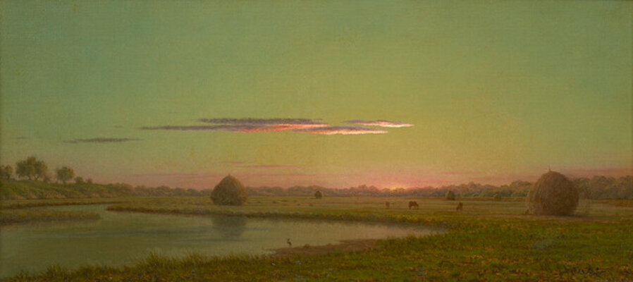 Marsh Scene at Sunset