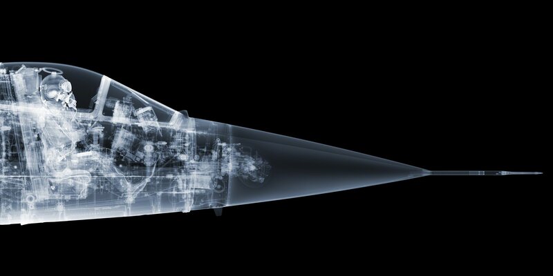 Nick Veasey, ‘F-104 Starfighter, Ed. 3/25’, 2016, Mixed Media, X-ray, digital C-type mounted onto dibond, plexi face, ÆRENA Galleries and Gardens
