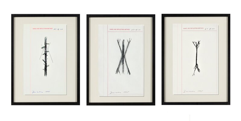 Terry Winters, ‘SET of 3- DRAWINGS: "Hand Line Reflection Method", 1995, Ink Drawings, ACRIA Benifit Auction’, 1995, Drawing, Collage or other Work on Paper, Ink on paper, VINCE fine arts/ephemera