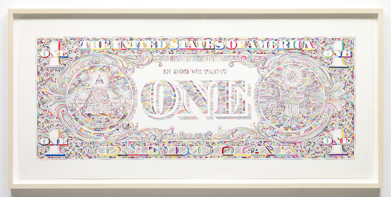 Tom Friedman, ‘Untitled (dollar bill back)’, 2011, Print, Colour silkscreen on Lanaquarelle paper, Stephen Friedman Gallery