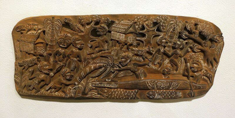 Papua New Guinea Tribal Art, ‘Storyboard 12’, 1960-1995, Sculpture, Carved banyan wood, Etherton Gallery