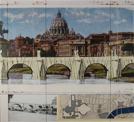 Christo, ‘Ponte Sant'Angelo, Wrapped (Project for Rome)’, 2011