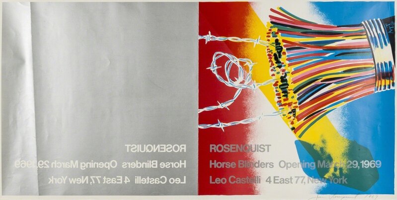 James Rosenquist, ‘Poster for Leo Castelli Gallery’, 1969, Print, Screenprint with offset-lithograph in colours, on wove paper, Forum Auctions