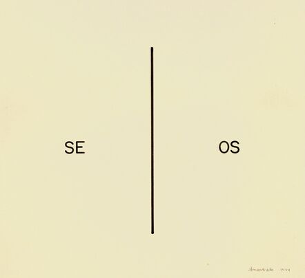 Almandrade, ‘No Title Visual Poem’, 1974