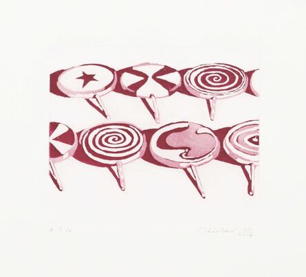 Wayne Thiebaud, ‘Little Red Suckers’, 1971