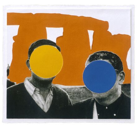 John Baldessari, ‘Stonehenge (With Two Persons) Orange’, 2005