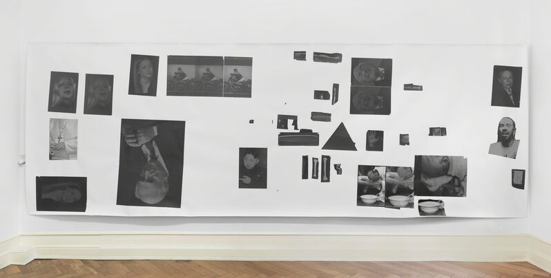 Henrik Olesen, ‘Hysterical Men 2’, 2013, Painting, Canvas, Inkjet print on Proof Paper ZP 55
(Newspaper), 55 Gouache /m2, Amsterdam Gel
Medium Matt Glue, Galerie Buchholz