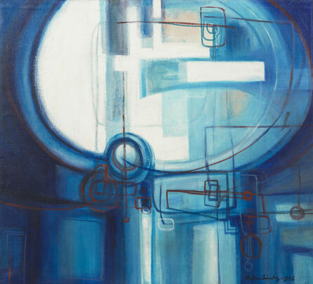 Zilia Sánchez, ‘Azul azul (Blue Blue)’, 1956