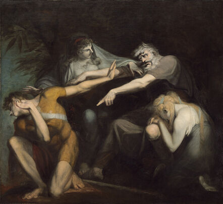 Henry Fuseli, ‘Oedipus Cursing His Son, Polynices’, 1786