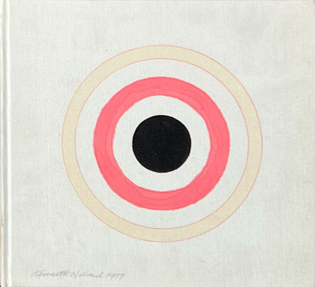 Kenneth Noland, ‘Untitled (pink, black, white)(collector’s edition cover painting)’, 1977