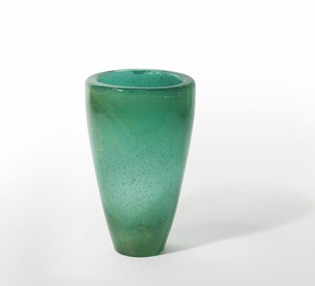Carlo Scarpa, ‘A glass vase submerged in bubbles with application of gold leaf model 3540’