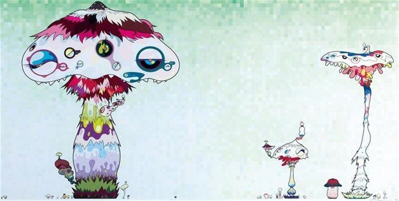 Takashi Murakami, ‘Hypha Will Cover The World Little By Little’, 2009, Print, Offset lithograph on paper, Hang-Up Gallery