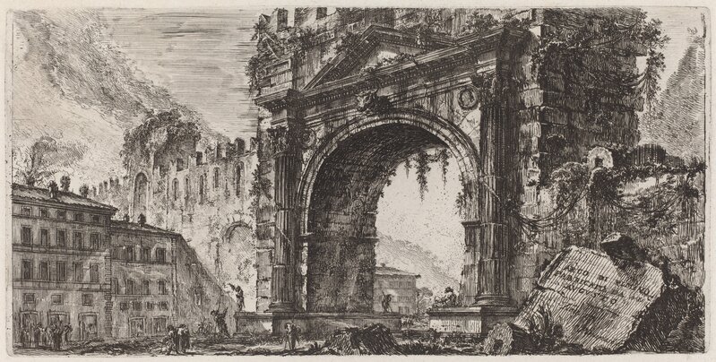 ‘Arco di Rimino fabbricato da Augusto’, 1748, Print, Etching on laid paper, National Gallery of Art, Washington, D.C.