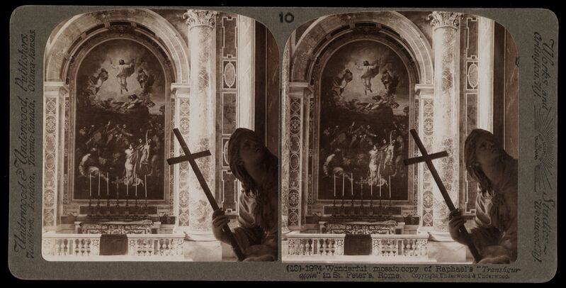 Bert Underwood, ‘Mosaic copy of Raphael's Transfiguration in St. Peter's’, 1900, Stereograph : gelatin silver, Getty Research Institute
