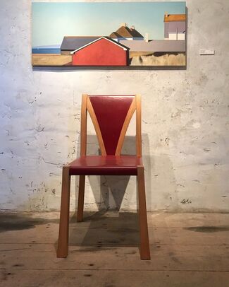 STILL LIGHT new paintings by Alex Lowery, soda-fired porcelain by Jack Doherty, steam bent furniture by Petter Southall, installation view
