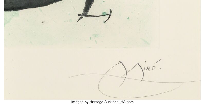 Joan Miró, ‘L'ecartelee’, 1970, Print, Etching and aquatint in colors, Heritage Auctions