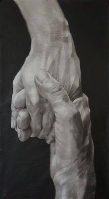 Qu Lei Lei, ‘Vertical format title: Between Sky and Earth’, 2018