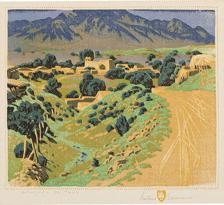 Gustave Baumann, ‘Ranchos de Taos (C. 133)’