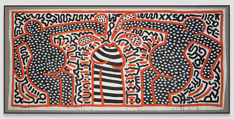 Keith Haring, ‘Untitled ’, 1983, Painting, Acrylic on paper, Opera Gallery